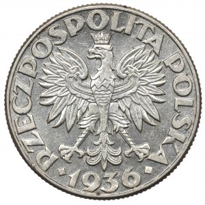 II RP, 2 zl. 1936 Plachetnica