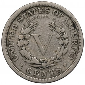 USA, 5 centesimi 1901
