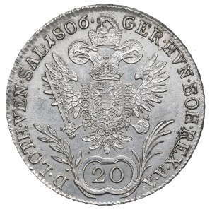 Austria, Franz I, 20 kreuzer 1806