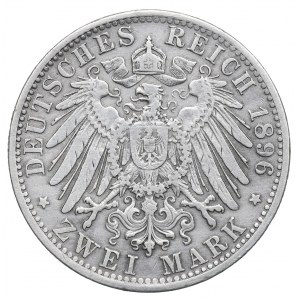 Germany, Bayern, 2 mark 1896