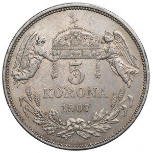 Ungarn, 5 Kronen 1907