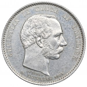 Denmark, 2 kroner 1888