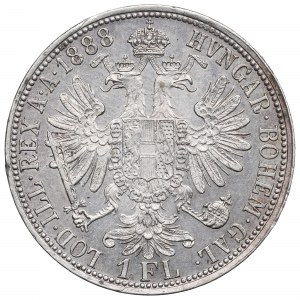Austria, Franz Joseph I, 1 florin 1888