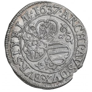 Austria, 3 kreuzer 1637