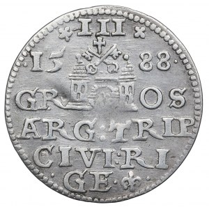 Sigismund III, 3 groschen 1588, Riga