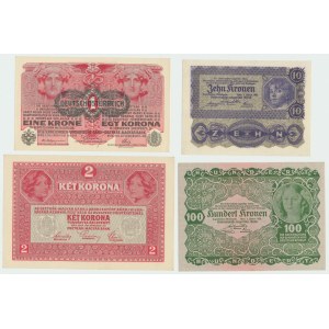 Austria, Zestaw banknotów