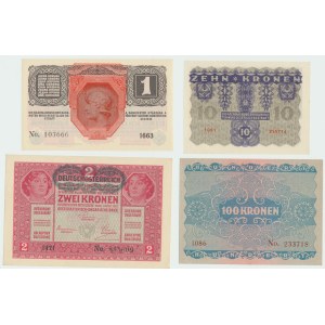 Austria, Zestaw banknotów