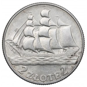 II Republic of Poland, 2 zlote 1936, Ship