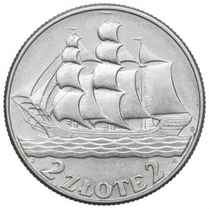II Republic of Poland, 2 zlote 1936, Ship