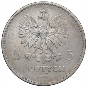 II RP, 5 zl. 1928, Nike, BZM