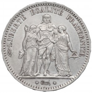 France, 5 francs 1876