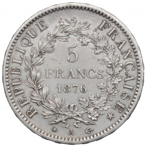 France, 5 francs 1876
