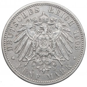 Deutschland, Bayern, 5 Mark 1903
