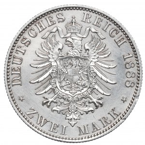 Germany, Preussen, 2 mark 1888