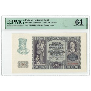 GG, 20 gold 1940 G - PMG 64