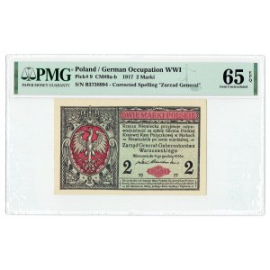 GG, 2 mkp 1916 B General - PMG 65 EPQ