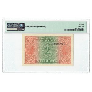 GG, 2 mkp 1916 B General - PMG 65 EPQ