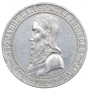 Germany, 3 mark 1927 450th anniversary of university in Tubingen