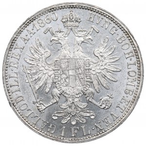 Austria-Hungary, Franz Joseph I, 1 florin 1860