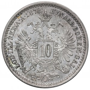 Austria, Franz Joseph, 10 kreuzer 1872