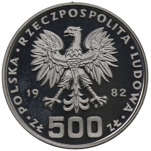 Volksrepublik Polen, 500 Zloty 1982 Geschenk der Jugend - Muster-Nickel