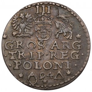 Sigismund III Vasa, 3 groschen 1594, Marienburg