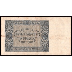 GG, 5 złotych 1940 B