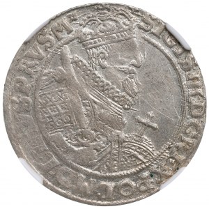Zygmunt III Waza, ort 1622, Bydgoszcz, PRVS.M+, odmienna szarfa - NGC MS61
