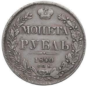 Russland, Nikolaus I., Rubel 1840 НГ