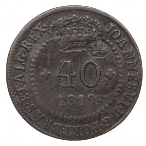 Saint Thomas and Prince, 40 reis 1819