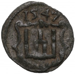 Sigismund II Augustus, 1/2 penny 1546, Vilnius