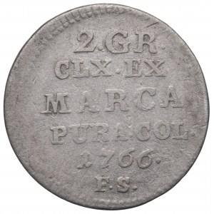 Stanislaus Augustus, 2 groschen 1766