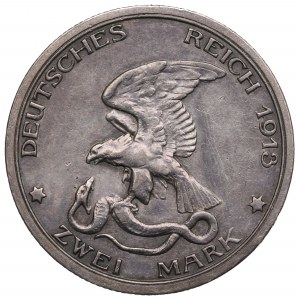 Germany, Preussen, 2 mark 1913 - 100 years of the victory over Napoleon