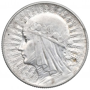 II RP, 5 zl. 1933 Hlava ženy