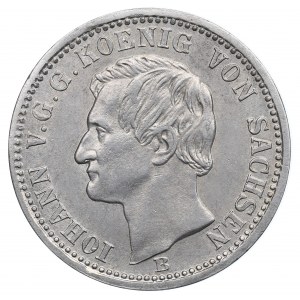 Germany, Kingdom of Saxony, 1/6 thaler 1869