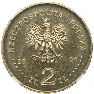 III RP, 2 złote 2006 Jeździec Piastowski - NGC MS66