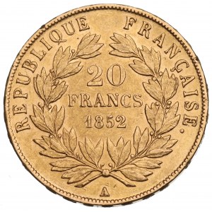 France, 20 francs 1852