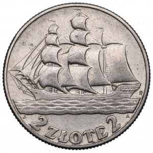 II Republic of Poland, 2 zlote 1936, Ship