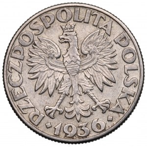 II Republic of Poland, 2 zlote 1936, Ship