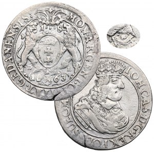 John II Casimir, 18 groschen 1663, Danzig