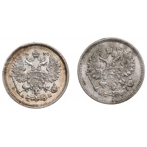 Russia, Alexander II, lot 10 kopecks 1863-68
