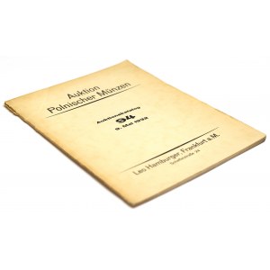 Leo Hamburger Auktion Polnischer Münzen, Frankfurt a.M; Auktionskatalog 94- Sammlung Chomiński-Very rare Polish coins