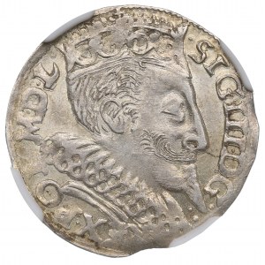 Sigismondo III Vasa, Trojak 1596, Bydgoszcz - NGC MS63