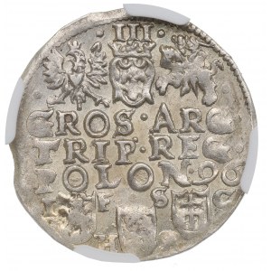 Zygmunt III Waza, Trojak 1596, Bydgoszcz - NGC MS63