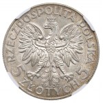 II RP, 5 Zloty 1932 ZZM Kopf einer Frau - NGC MS61