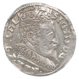 Sigismund III. Vasa, Trojak 1595, Vilnius - NGC MS61