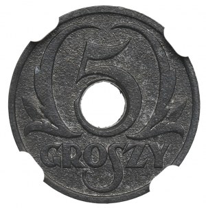 GG, 5 groszy 1939 - NGC MS62