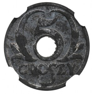 GG, 5 groszy 1939 - NGC UNC Dettagli