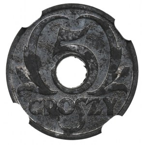 GG, 5 groszy 1939 - NGC UNC Détails