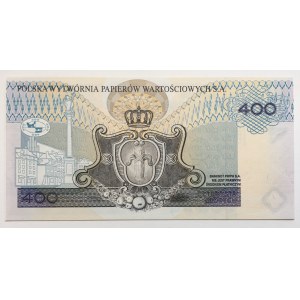 PWPW 400 złotych 1996 - WZÓR na awersie